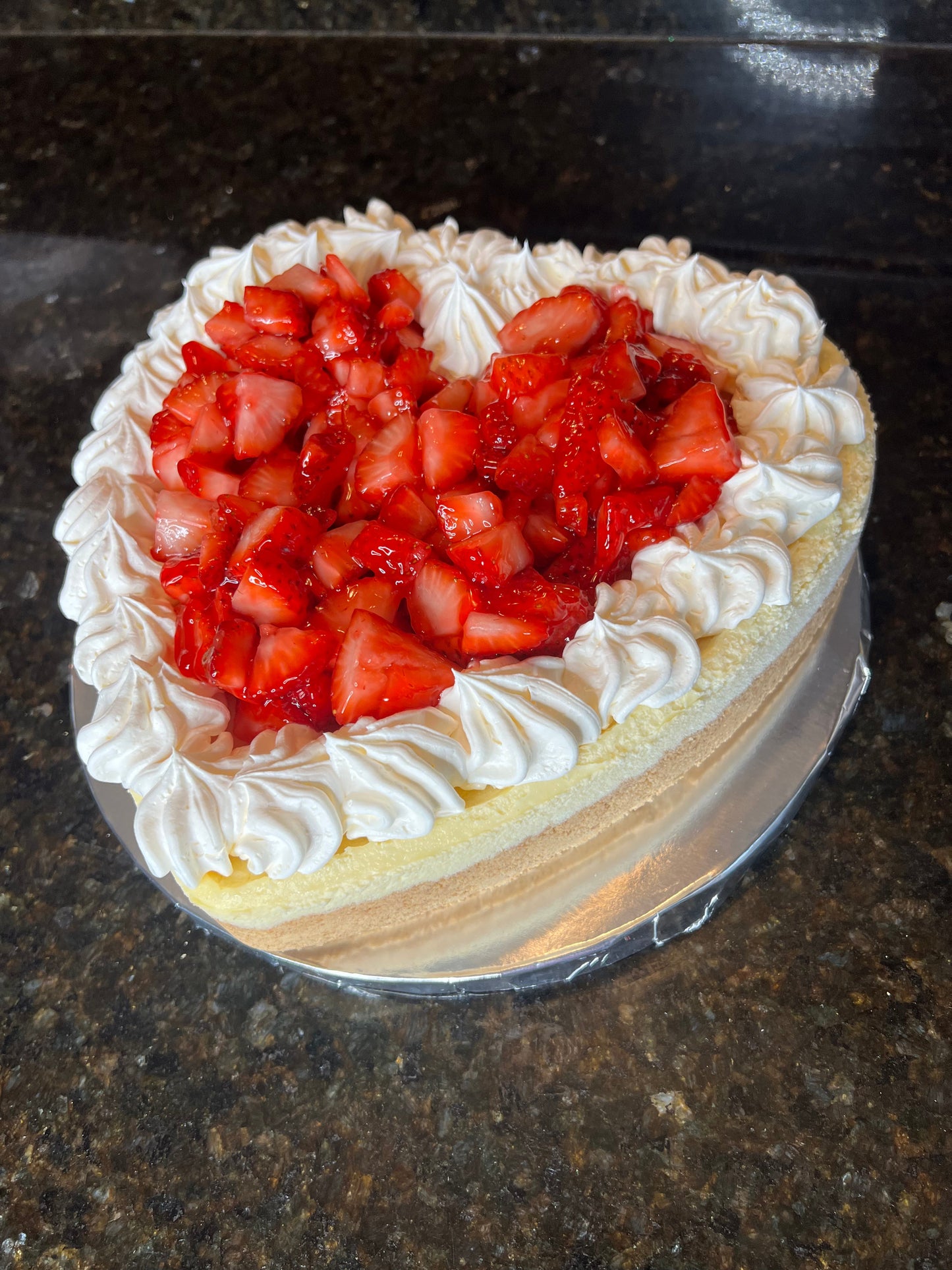 Heart Shaped Valentines Day Cheesecake